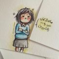 شابة سعودية تكتب مذكراتها اليومية بشكل كاريكاتير